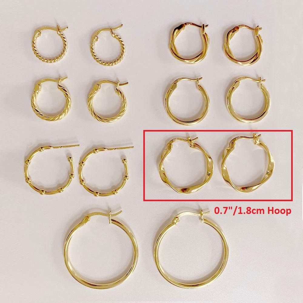 Twisted Gold Hoops, Wave Hoop Earrings, Minimalist Hoops, Modern Gold Hoops, 18K Gold Vermeil Earrings, Twist Hoop Huggies, Croissant Hoops