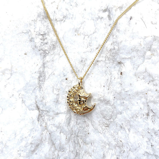 18K Gold Half Coin Pendant Necklace, Ancient Promise Pendant, Broken Heart Necklace, Dainty Charm Necklace For Women, Ancient Roman Pendant